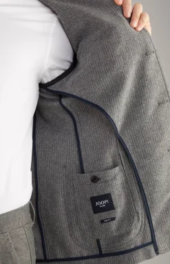 Best JOOP! Hankez Jacket in Grey Striped mélange grey flecked and striped
