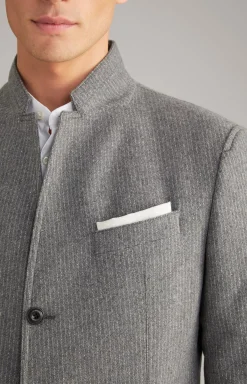 Best JOOP! Hankez Jacket in Grey Striped mélange grey flecked and striped