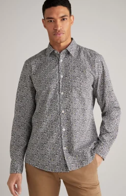 Discount JOOP! Hanson Cotton Shirt in navy/white