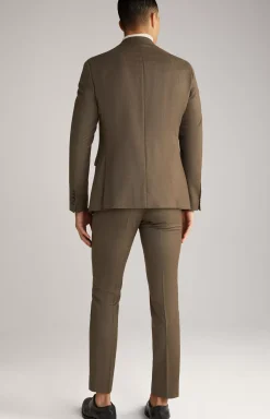 Outlet JOOP! Haspar-Bloom Flannel Suit in Dark Brown Mélange dark brown melange