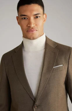 Outlet JOOP! Haspar-Bloom Flannel Suit in Dark Brown Mélange dark brown melange