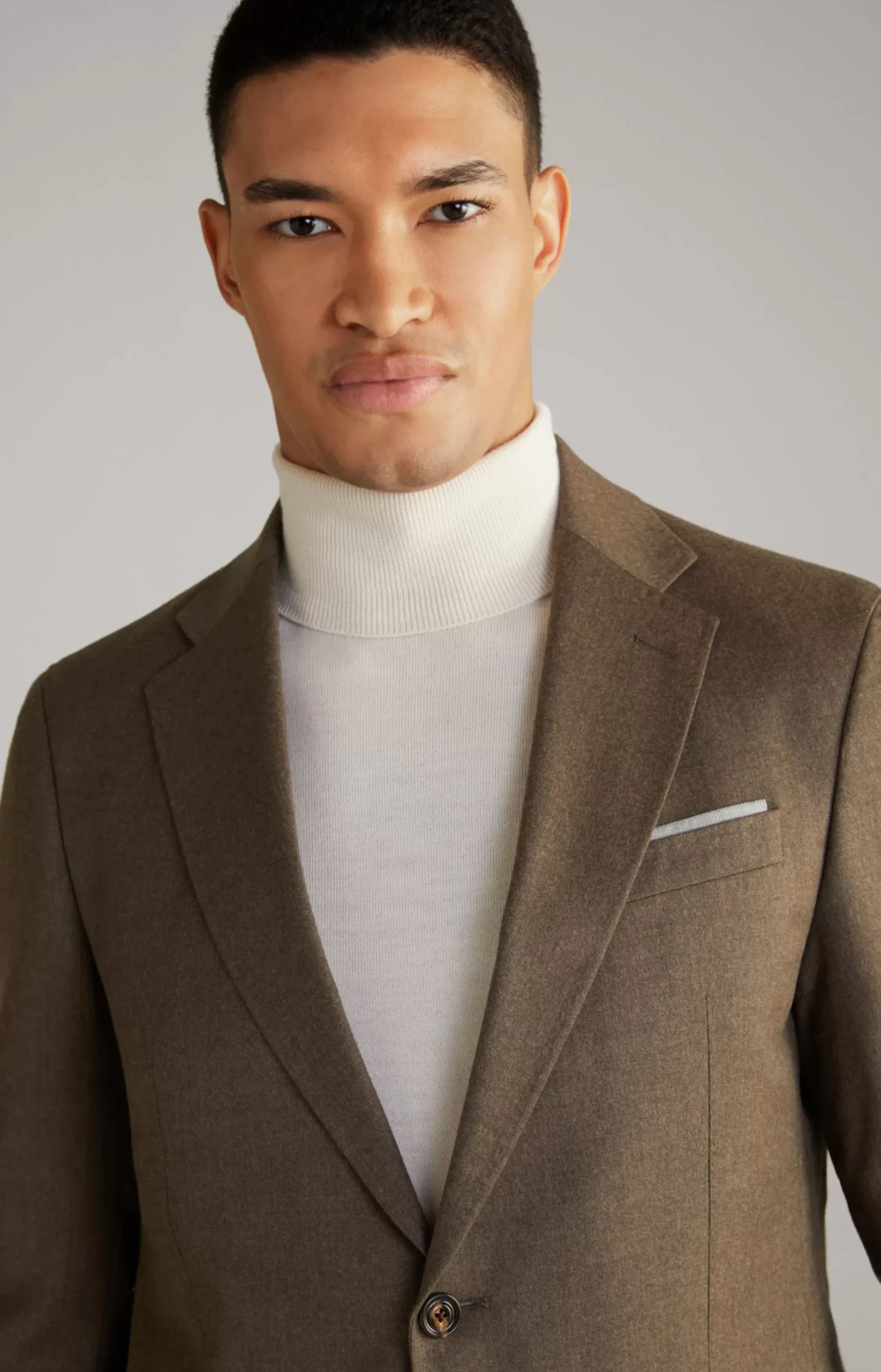 Outlet JOOP! Haspar-Bloom Flannel Suit in Dark Brown Mélange dark brown melange