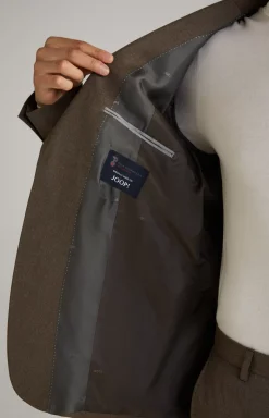 Outlet JOOP! Haspar-Bloom Flannel Suit in Dark Brown Mélange dark brown melange
