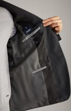 New JOOP! Haspar-Bloom Flannel Suit in Grey Melange dark grey melange