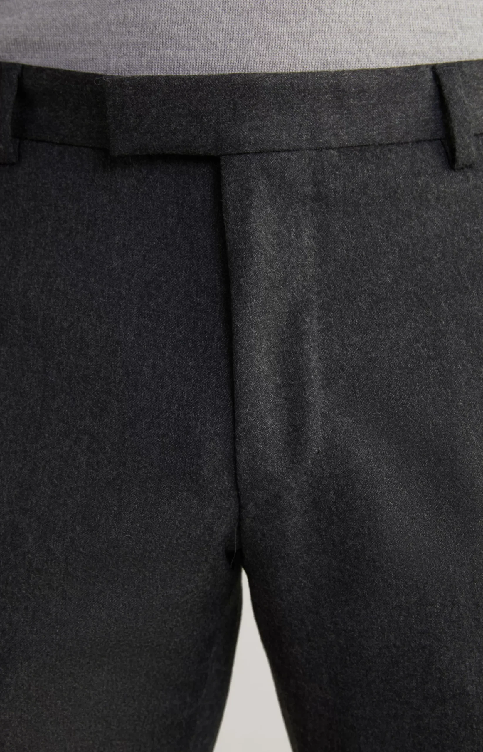 New JOOP! Haspar-Bloom Flannel Suit in Grey Melange dark grey melange
