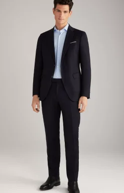 New JOOP! Haspar-Bloom Flannel Suit in dark blue