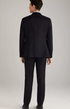 New JOOP! Haspar-Bloom Flannel Suit in dark blue