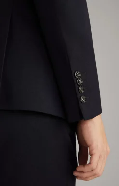 New JOOP! Haspar-Bloom Flannel Suit in dark blue