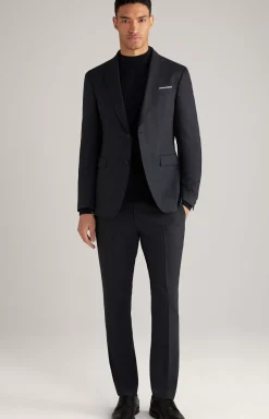 Hot JOOP! Haspar-Bloom Suit in Dark Blue mélange dark blue melange