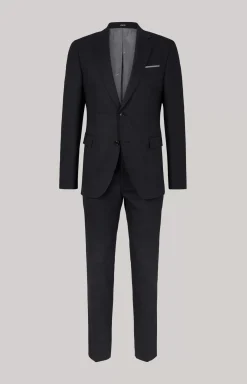 Hot JOOP! Haspar-Bloom Suit in Dark Blue mélange dark blue melange