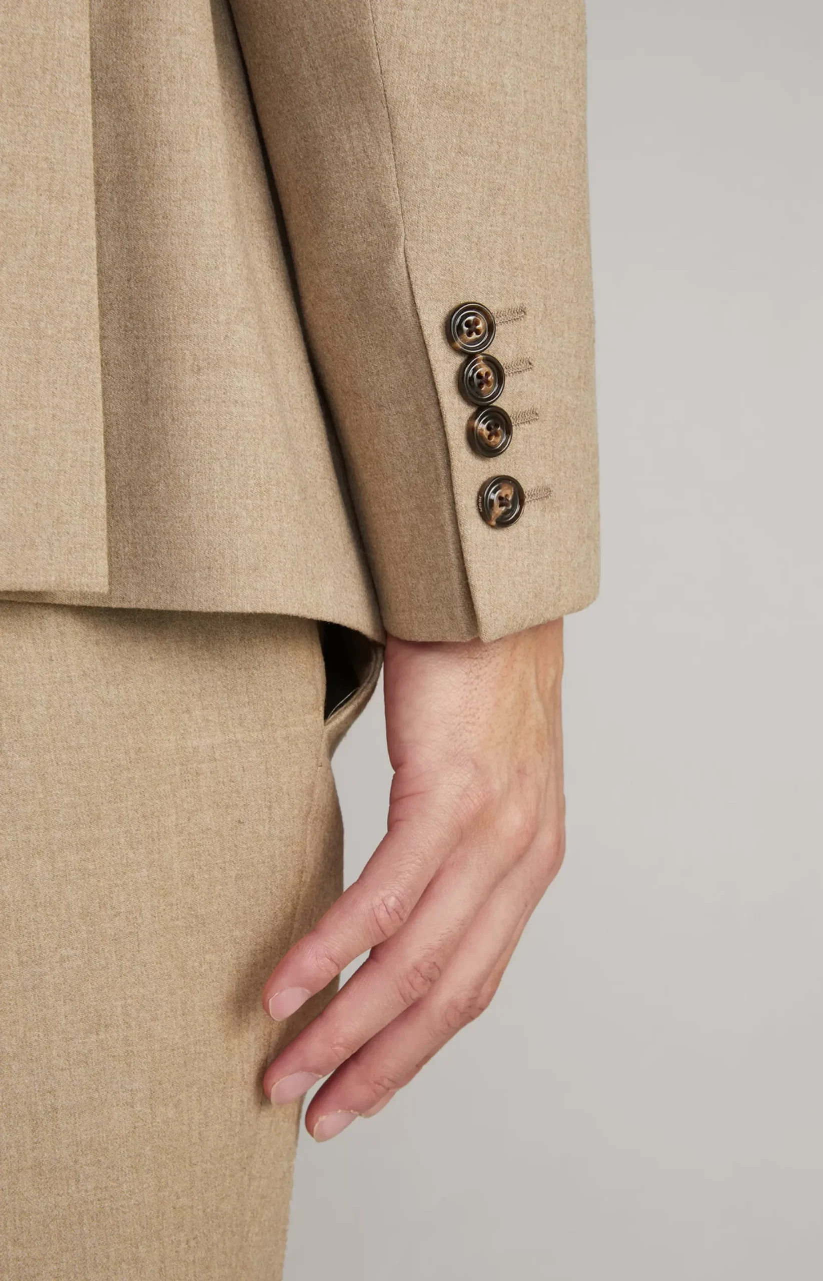 Sale JOOP! Haspar-Bloom Suit in Flecked Grey mélange beige melange