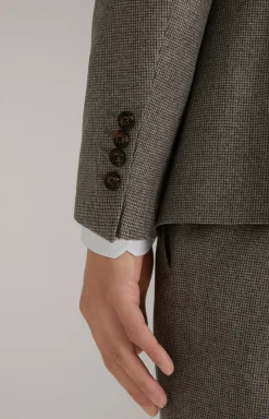 Hot JOOP! Haspar-Bloom Virgin Wool Suit in light beige/light grey