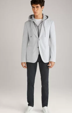 JOOP! Havardy Jacket in Mottled Light Grey light grey flecked