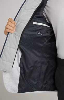JOOP! Havardy Jacket in Mottled Light Grey light grey flecked