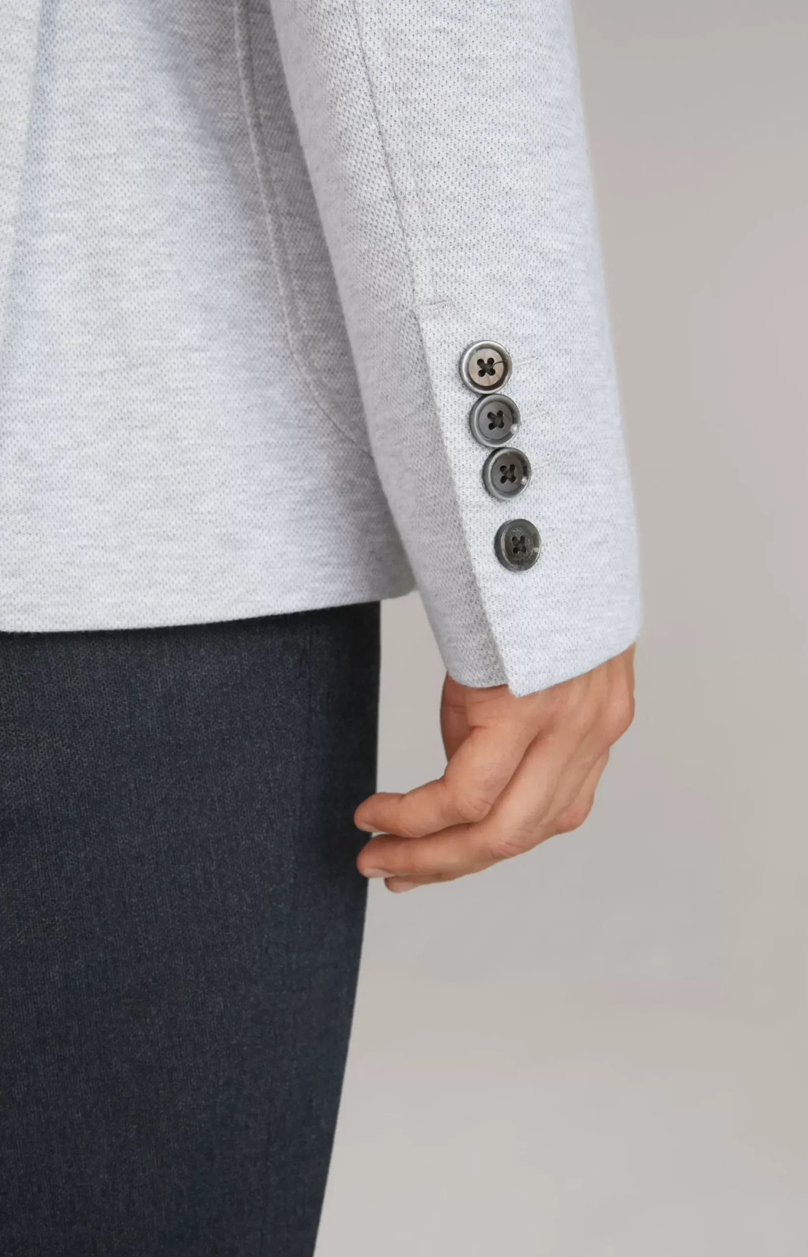 JOOP! Havardy Jacket in Mottled Light Grey light grey flecked