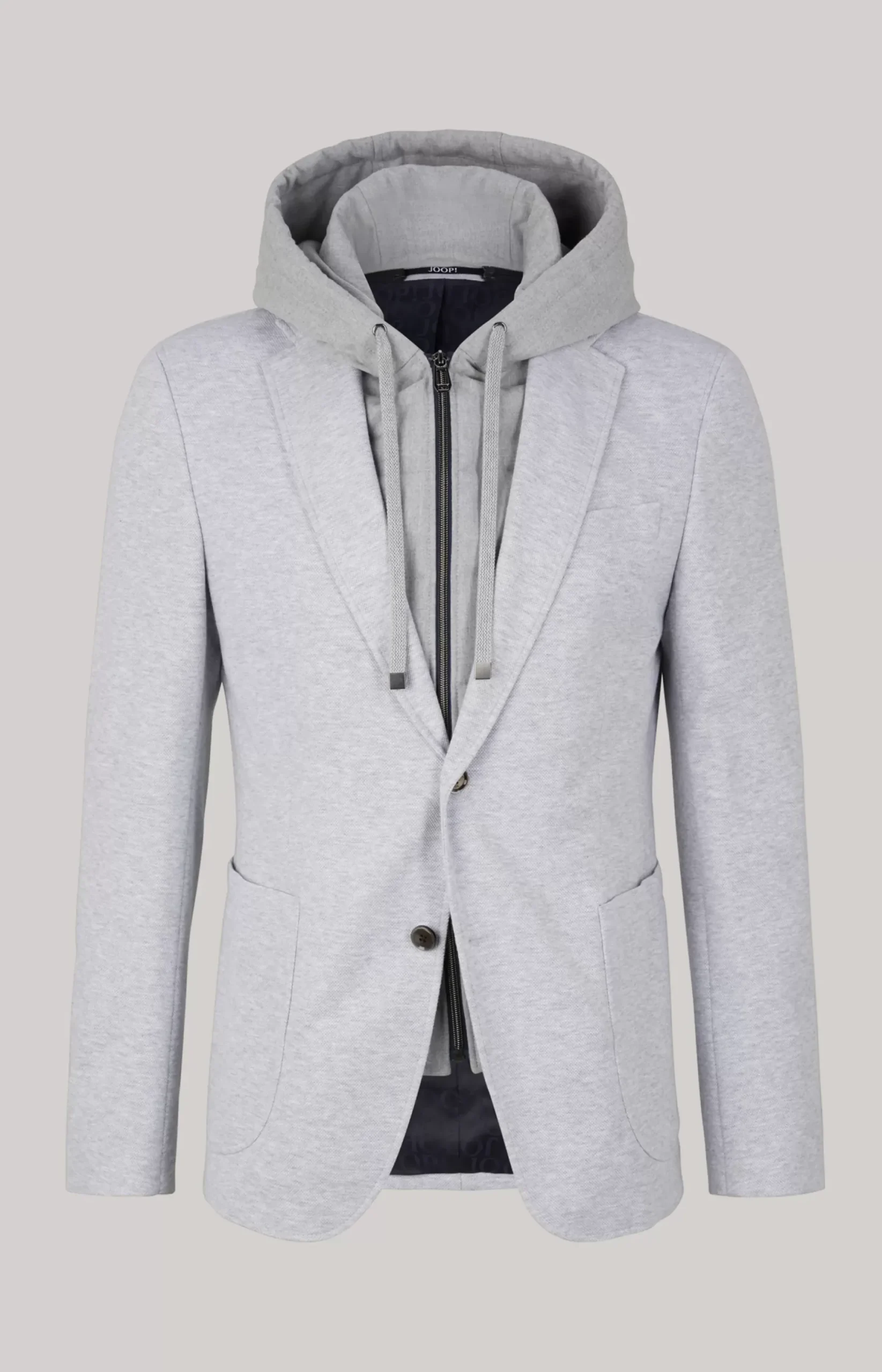 JOOP! Havardy Jacket in Mottled Light Grey light grey flecked