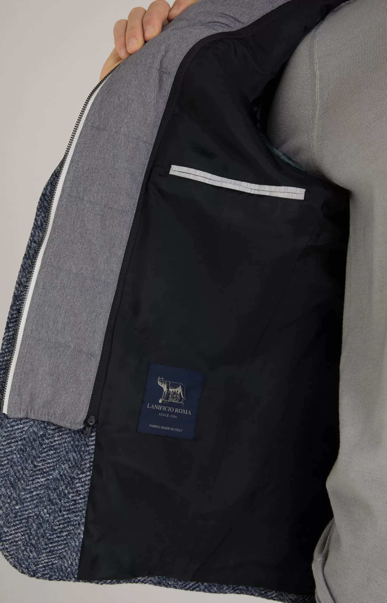 Best JOOP! Hecton Jacket in a Blue and White Pattern mottled blue/white