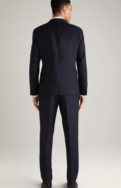 Outlet JOOP! Herby Blayr Virgin Wool Suit in Dark Blue Check dark blue checked