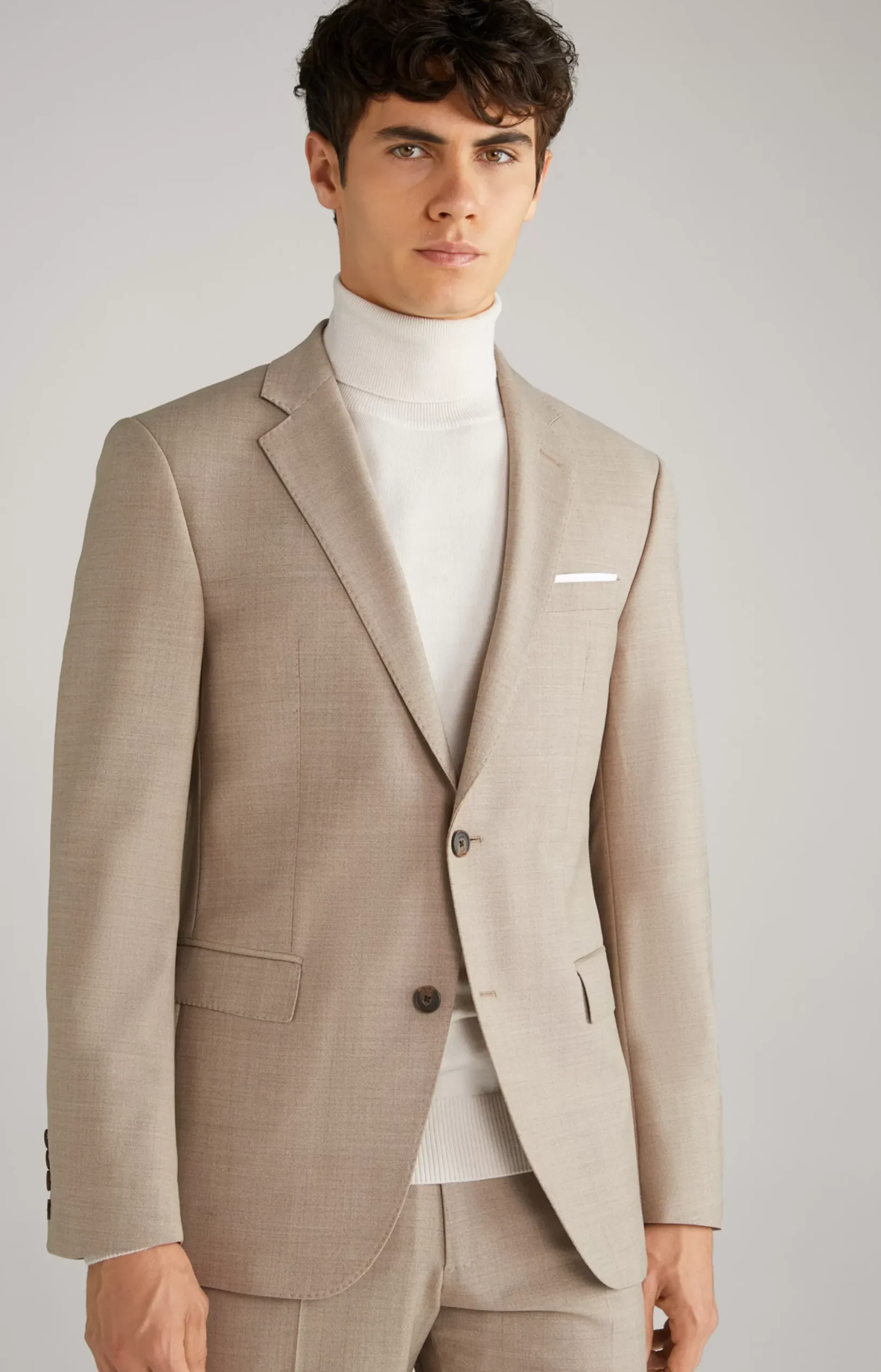 Hot JOOP! Herby Modular Jacket in Light Brown Marl light brown flecked