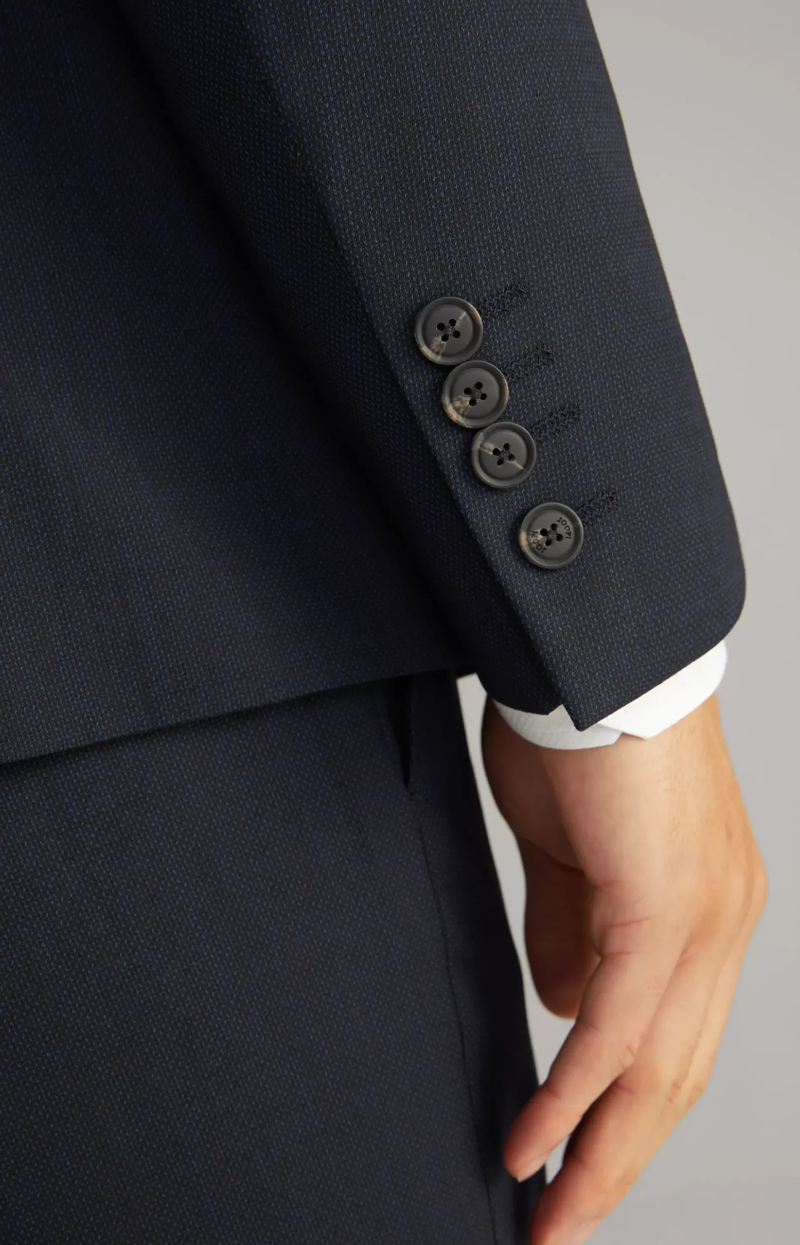 JOOP! Herby Modular Jacket in Navy Marl dark blue