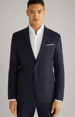 Best JOOP! Herby Virgin Wool Modular Jacket in Textured navy