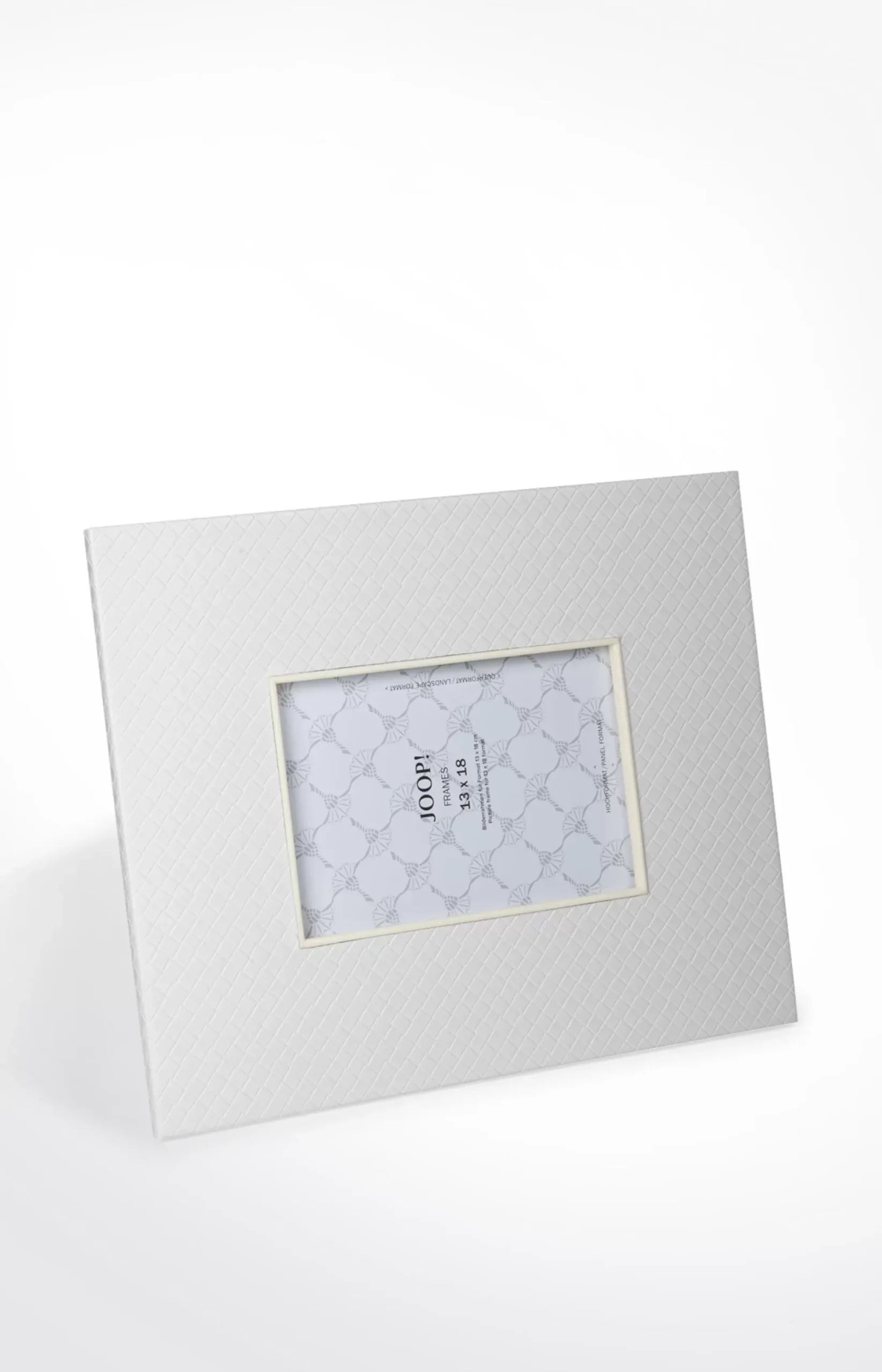 Hot JOOP! Homeline picture frame (for 13 x 18 cm photos), white herringbone light beige