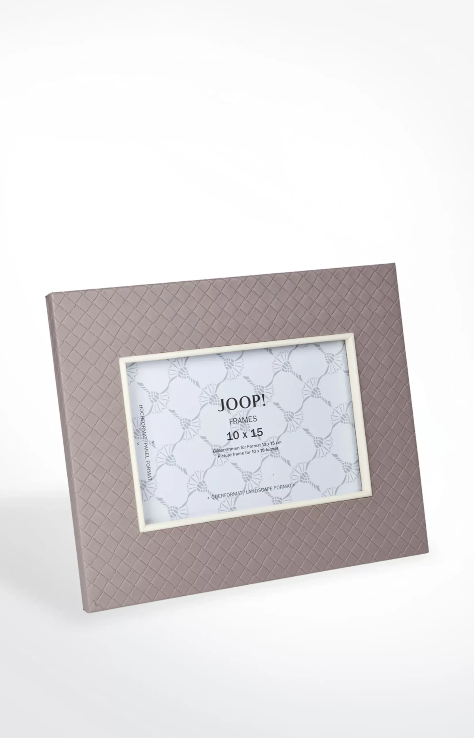 Clearance JOOP! Homeline picture frame (for photos 10 x 15 cm), grey-rosé herringbone medium grey 2