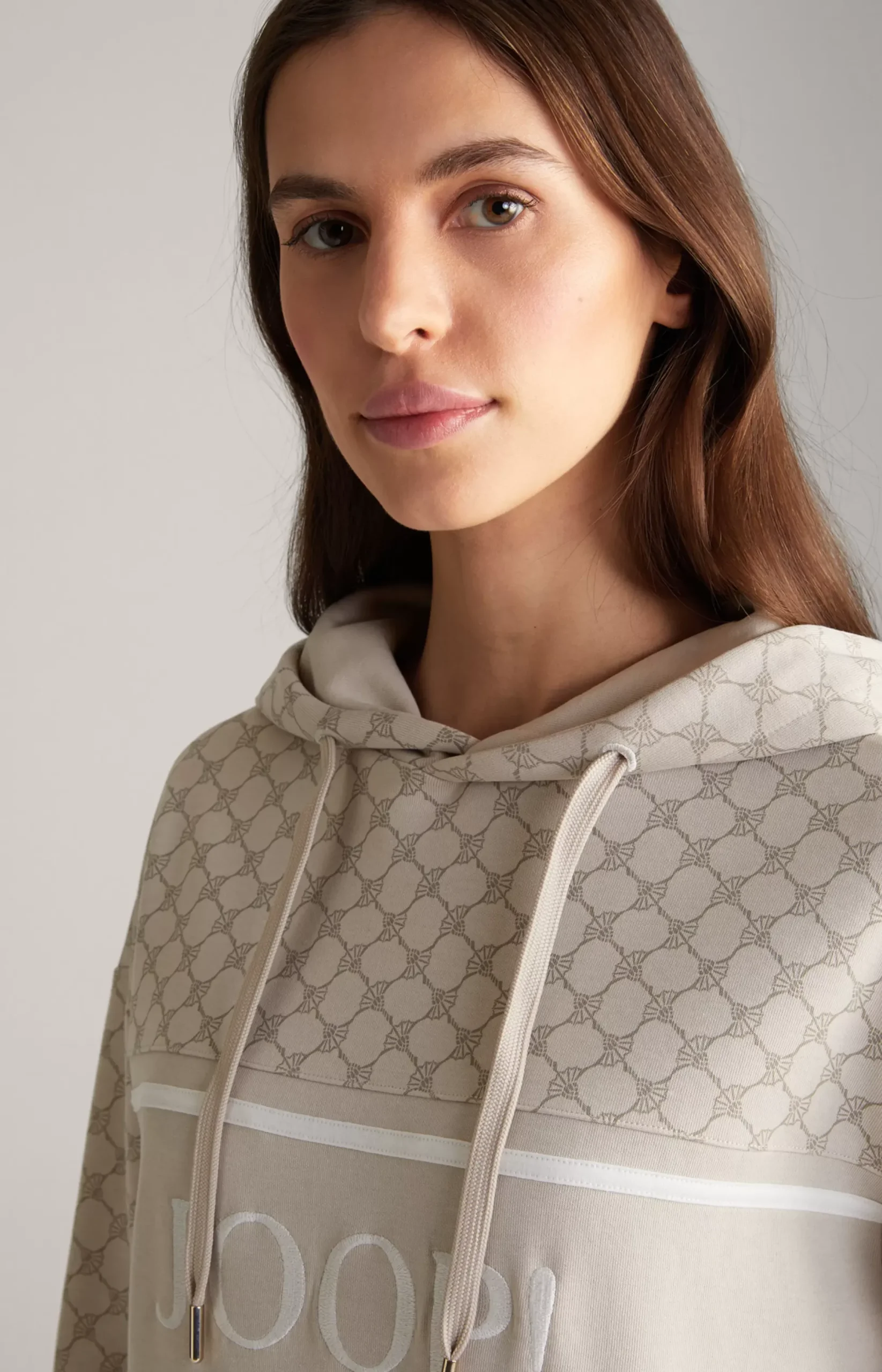 Discount JOOP! Hoodie in a Pattern light brown