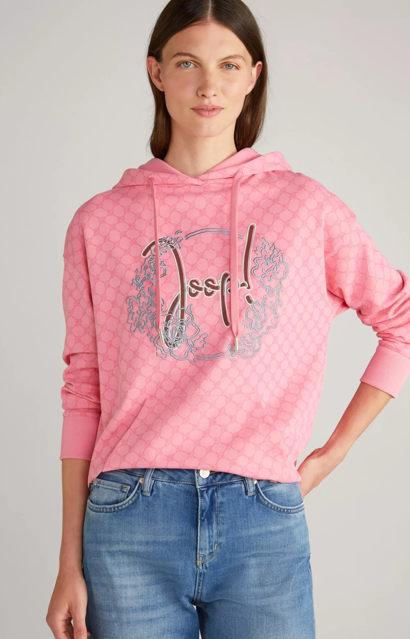 Discount JOOP! Hoodie in Pink, Patterned pink patterned