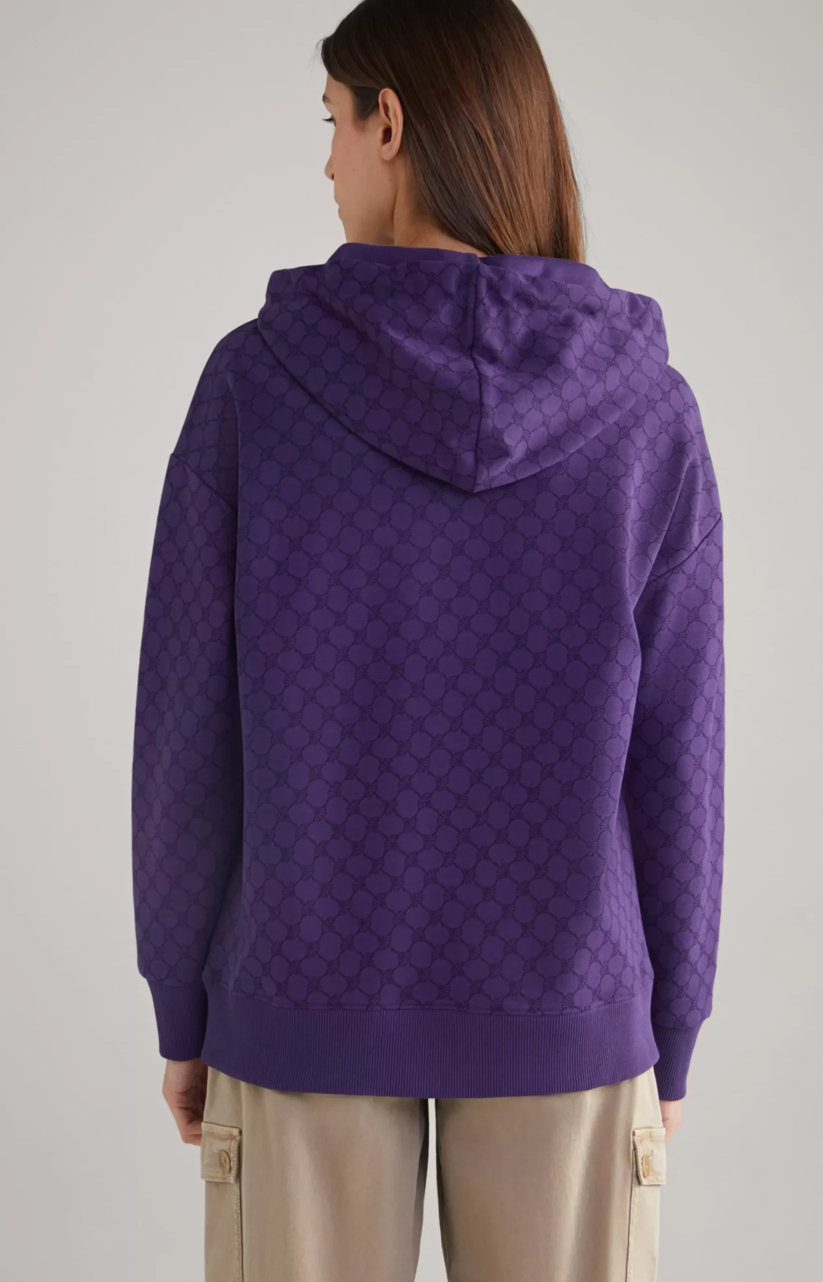 Hot JOOP! Hoodie in Purple, Patterned purple patterned