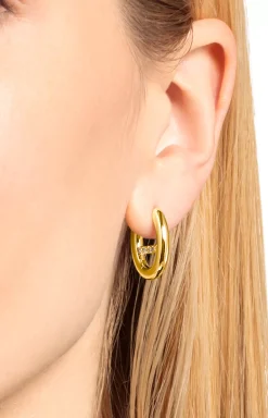 New JOOP! Hoop Earrings in gold