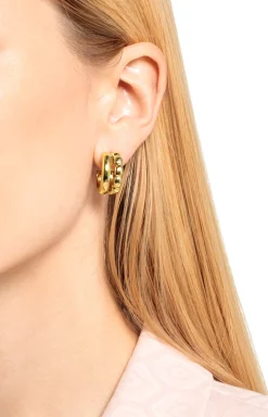 New JOOP! Hoop Earrings in gold