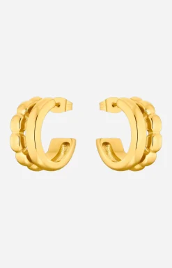 New JOOP! Hoop Earrings in gold