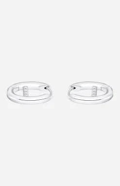 Hot JOOP! Hoop Earrings in silver