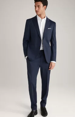 JOOP! Hustle Jersey Jacket in a Navy Pattern patterned navy