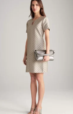 Hot JOOP! Jacquard Dress in a Pattern beige