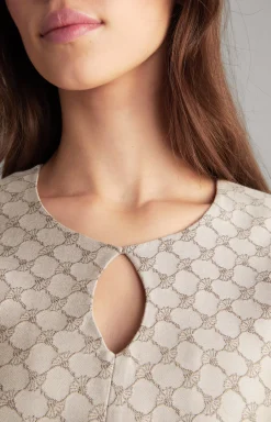 Hot JOOP! Jacquard Dress in a Pattern beige