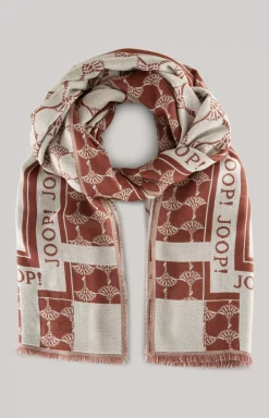 Sale JOOP! Jacquard Scarf in brown/ecru