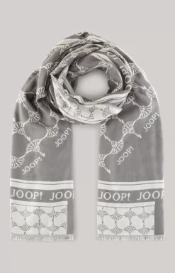 Outlet JOOP! Jacquard Scarf in grey/cream