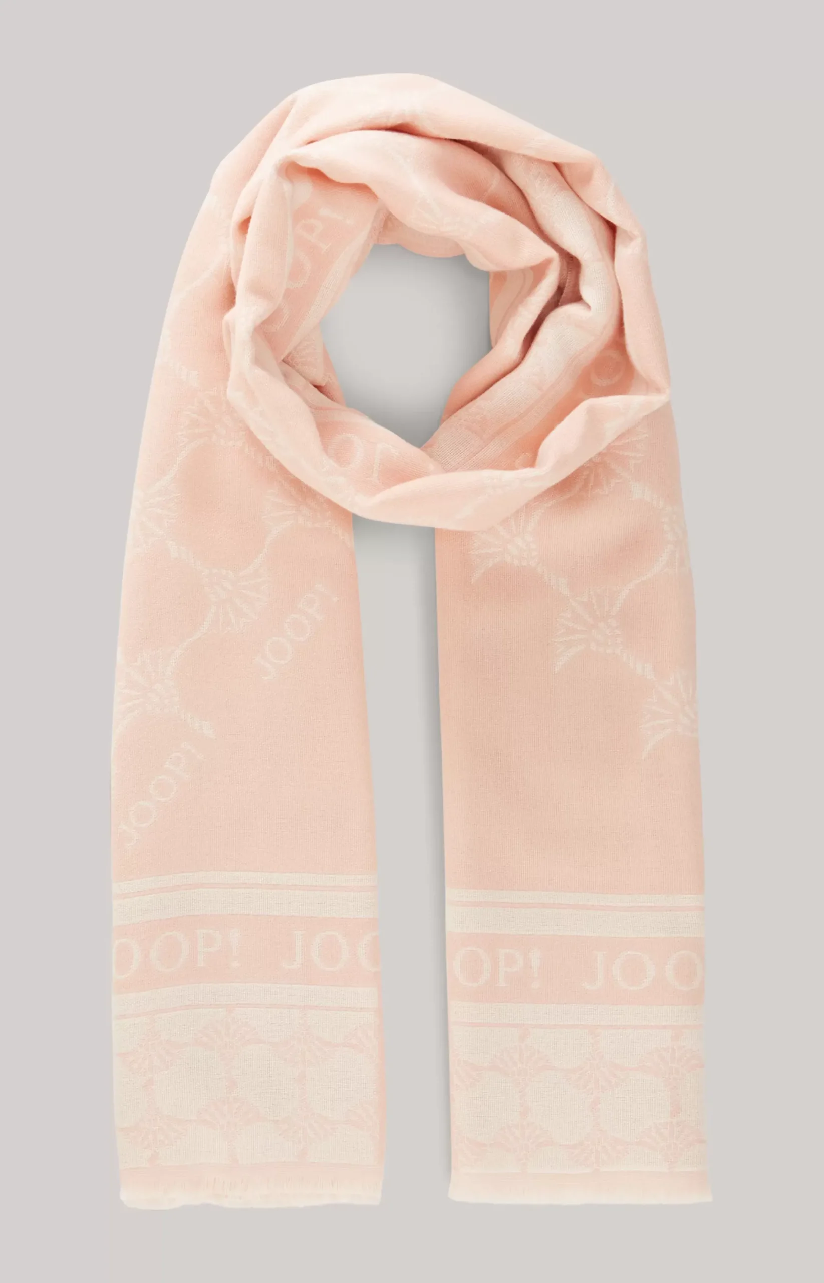Hot JOOP! Jacquard Scarf in pastel pink