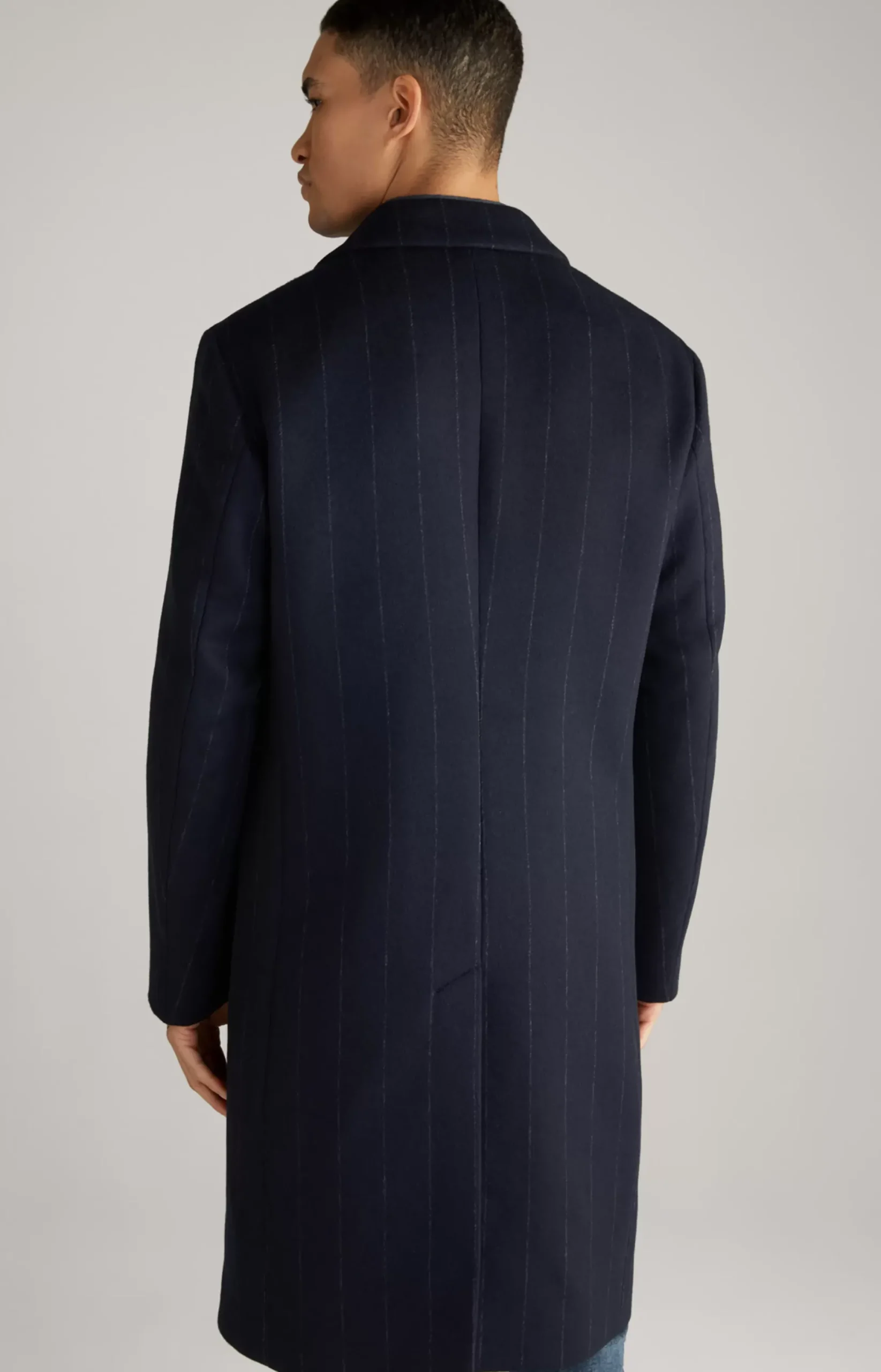 Best JOOP! Jennis Coat in Dark Blue Stripes striped dark blue