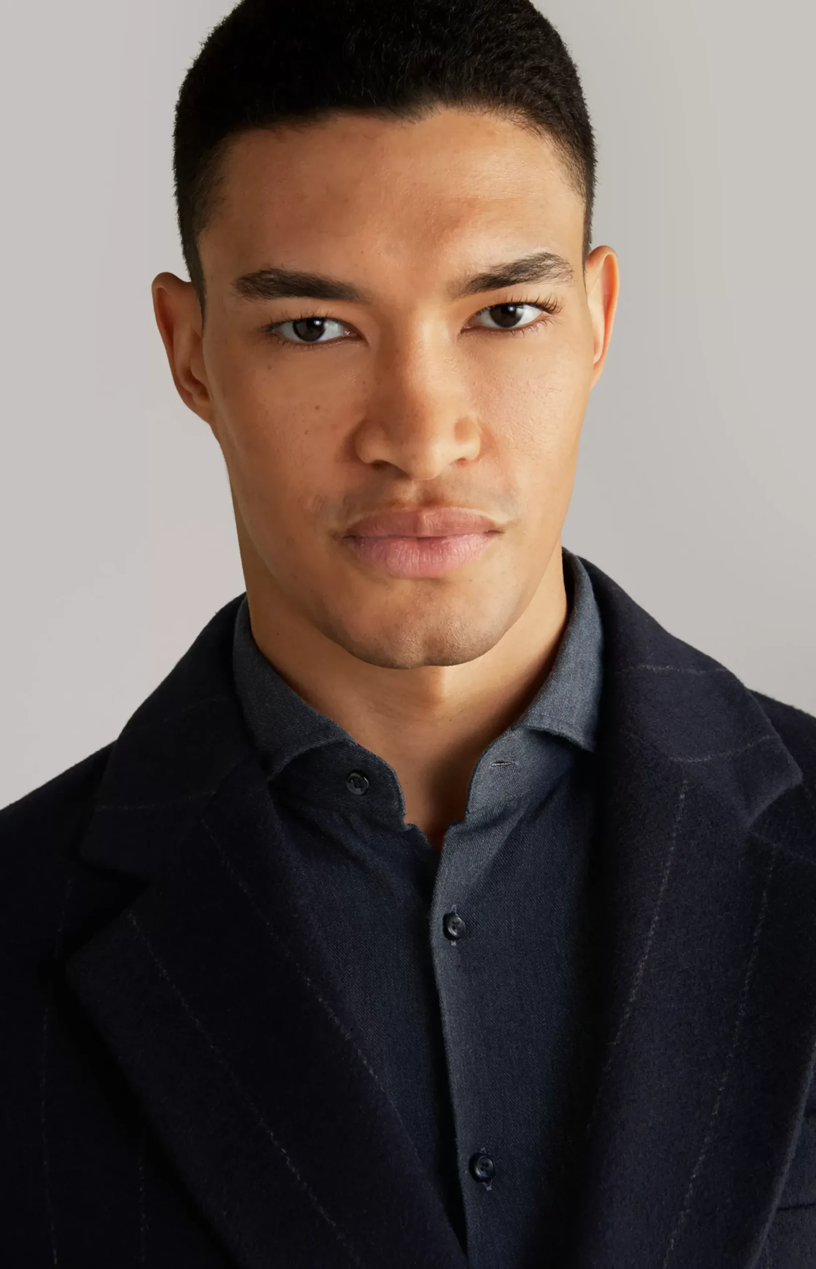 Best JOOP! Jennis Coat in Dark Blue Stripes striped dark blue