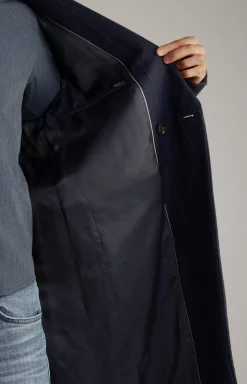 Best JOOP! Jennis Coat in Dark Blue Stripes striped dark blue