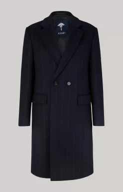 Best JOOP! Jennis Coat in Dark Blue Stripes striped dark blue