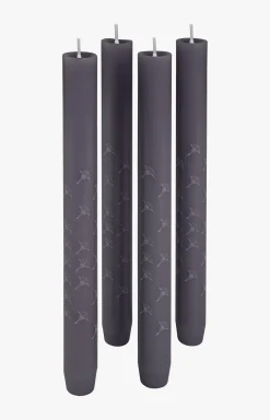 New JOOP! FADED CORNFLOWER Dinner Candles in , Set of 4 graphite