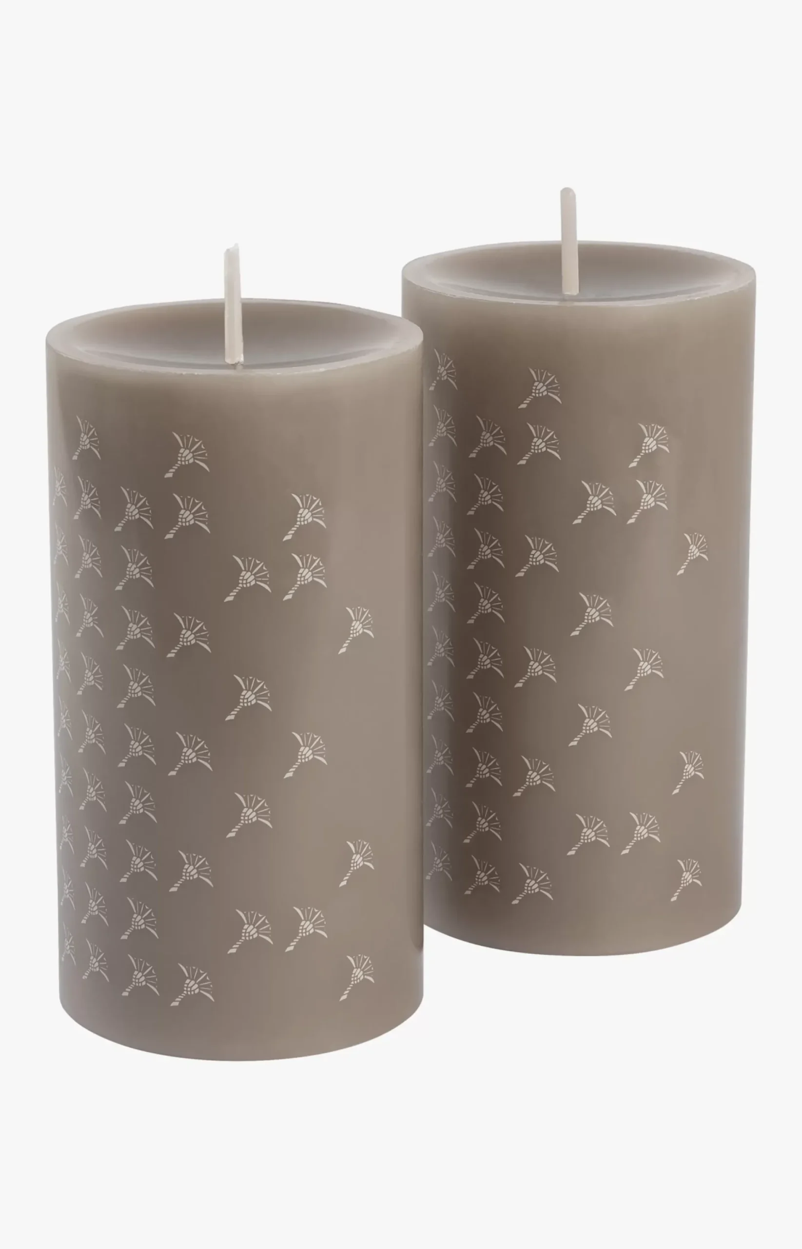 Clearance JOOP! FADED CORNFLOWER Silence Stump Candle - Set of 2, 15 cm Height pebble