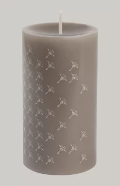 Clearance JOOP! FADED CORNFLOWER Silence Stump Candle - Set of 2, 15 cm Height pebble