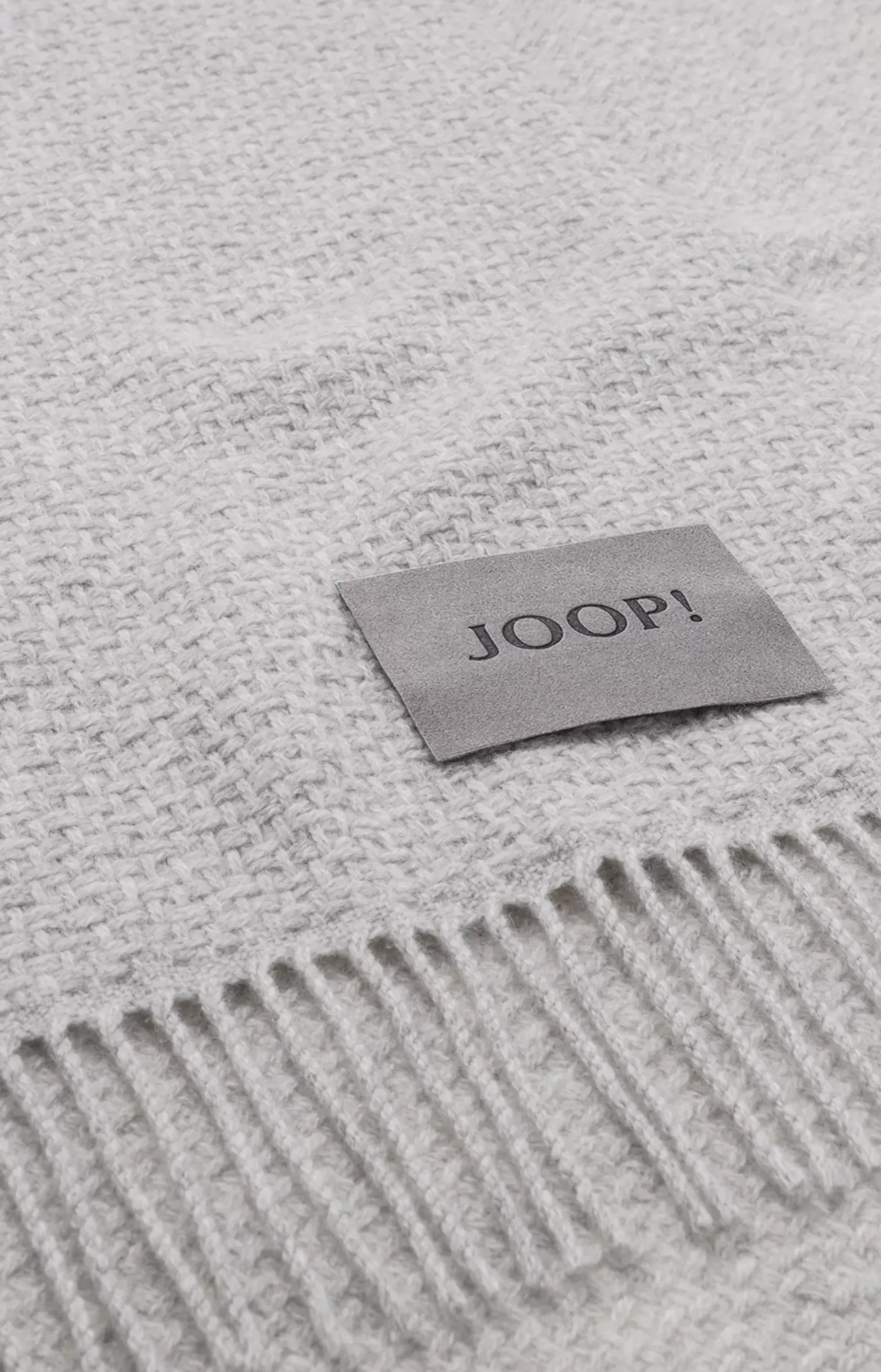 Sale JOOP! FINE WOVEN Throw silver