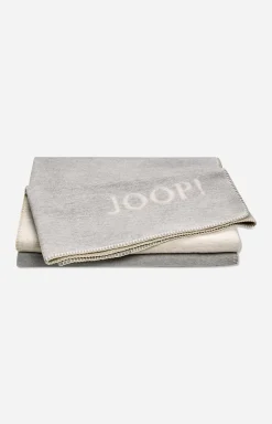 JOOP! MELANGE DOUBLEFACE throw in stone/silver
