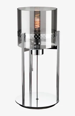 Sale JOOP! ROUND LIGHTS CHROME table lamp, fumé glass/chrome transparent/chrome
